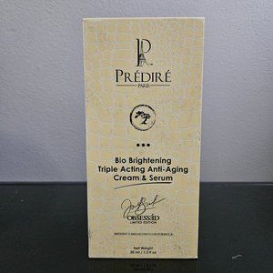 PREDIRE BIO BRIGHTENING TRIPLE ACTING ANTI-AGING CREAM & SERUM-1 fl oz/30 ml-NEW